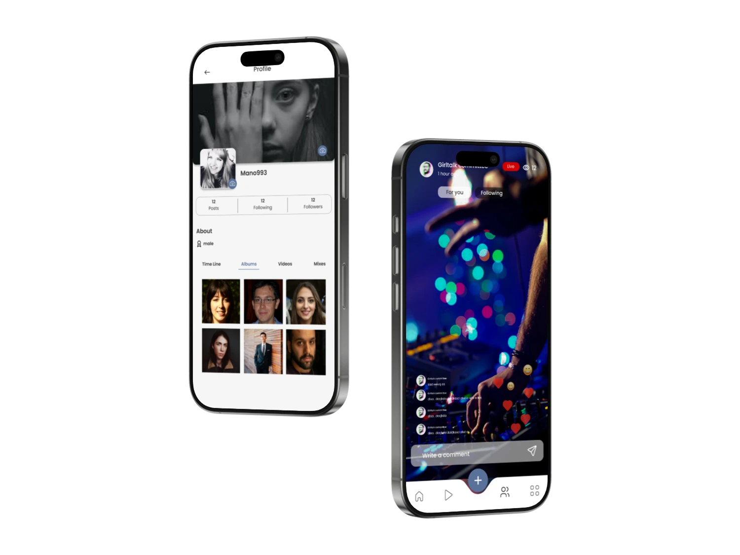 DJ Streams iPhone 16 Pro web app preview